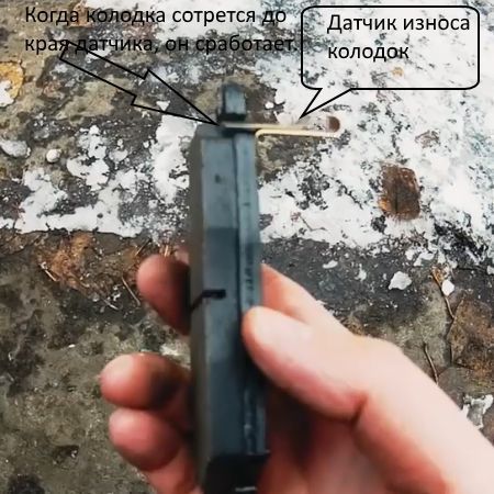 Датчик износа колодок
