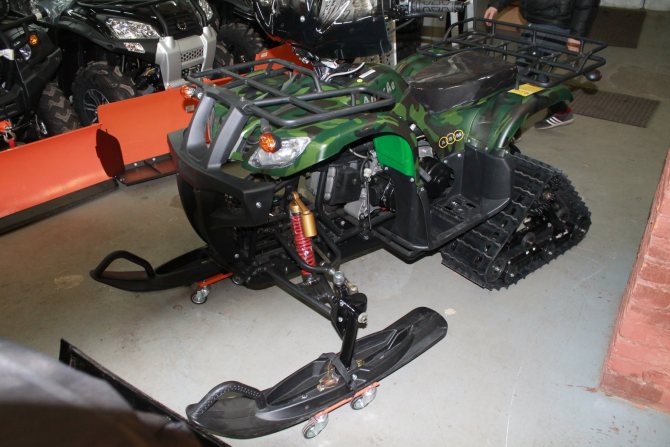 Комплектация снегохода квадроцикла Apache Track 200cc